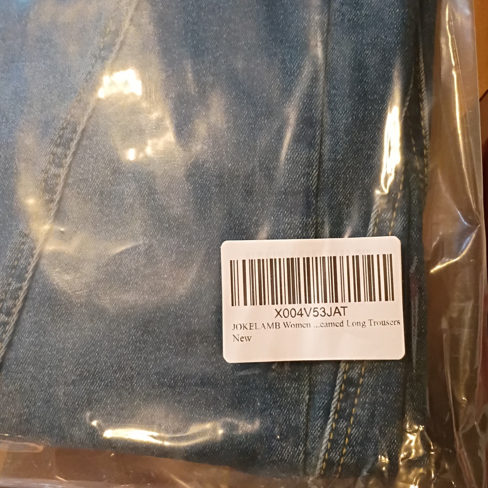 Womens Wide Leg Jeans Mid High Waisted Baggy NWT Size 4 - Picture 6 of 6